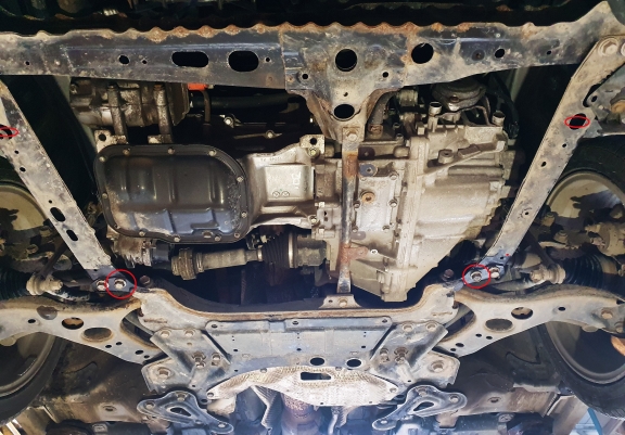 Aluminium Unterfahrschutz für Motor der Marke Toyota Auris