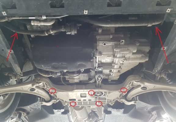 Unterfahrschutz für Motor der Marke Audi Q2